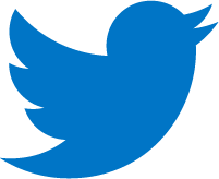 logo de Twitter en color azul